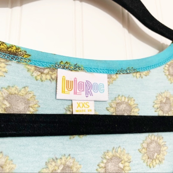 Lularoe XXS Blue Sunflower Nicole Dress - Picture 2 of 5